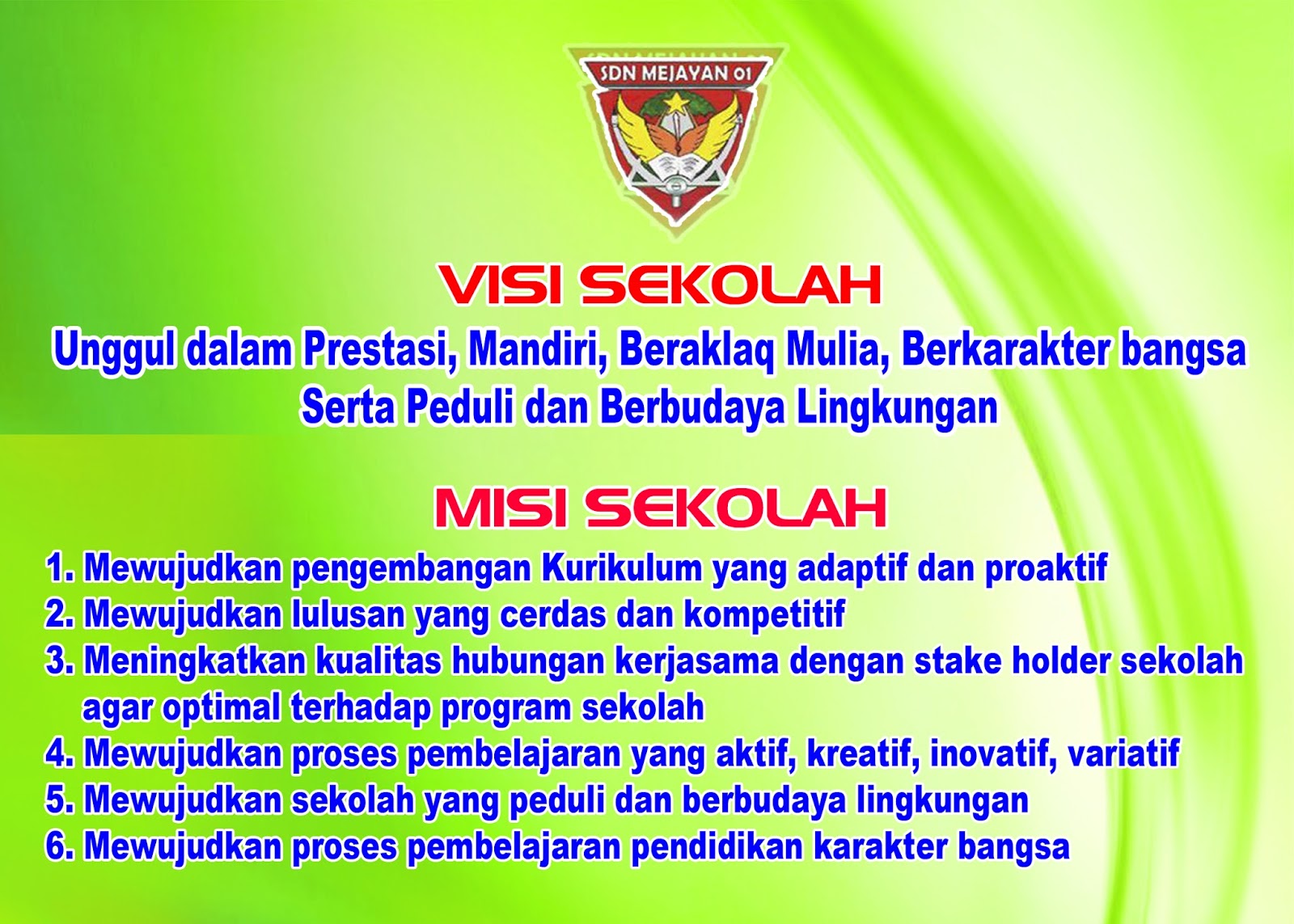 Contoh Spanduk Visi Misi - My Ads